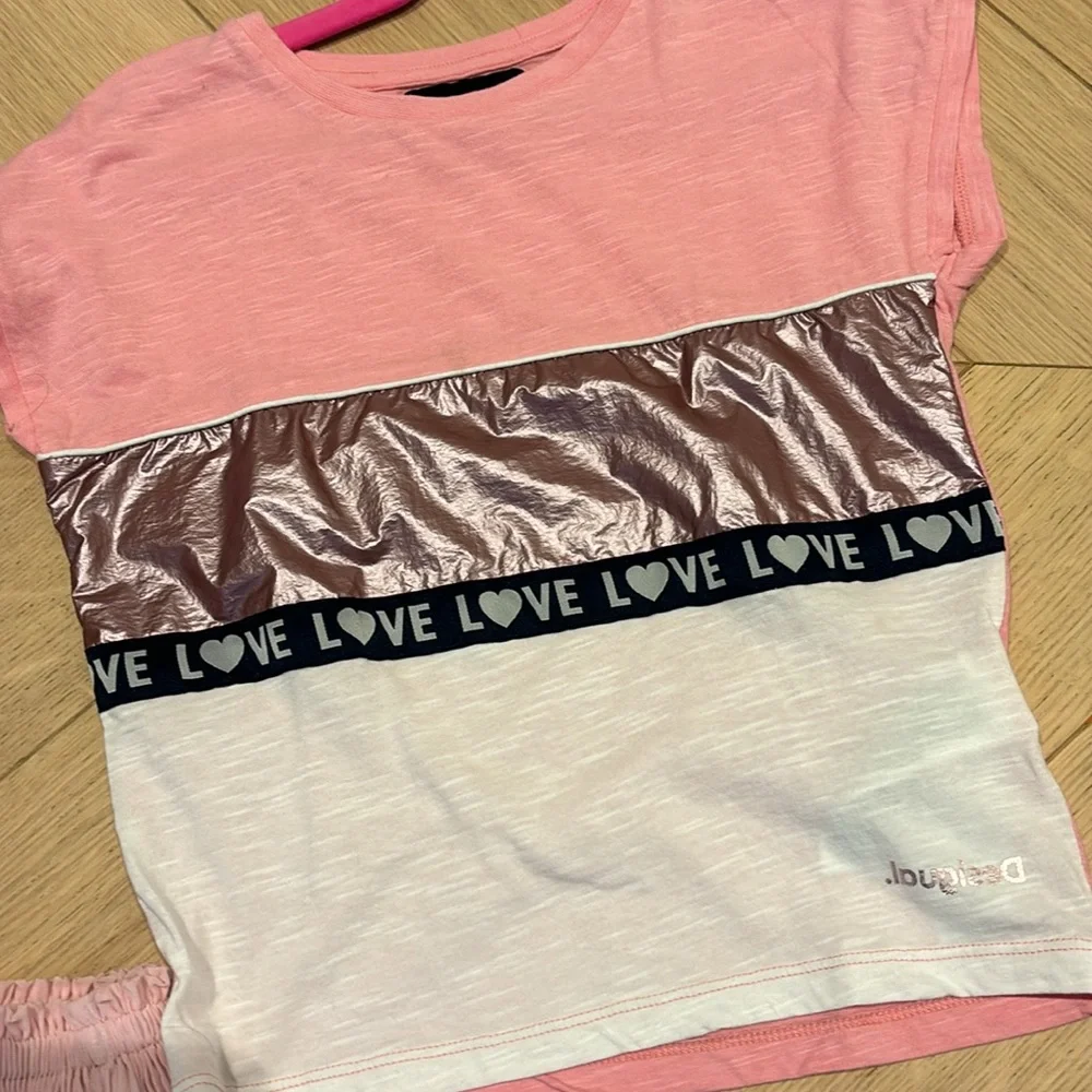 Girls Desigual Top & Mayoral Ombré Tulle Skirt Bundle 5T